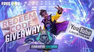 REDEEM CODE GIVEAWAY STREAM || FREEFIRE LIVE WITH TERMINATOR BROTHERS