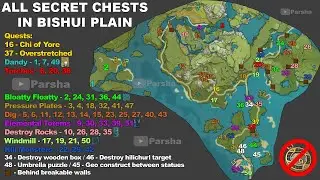 All secret/ hidden chests in Bishui Plain (Genshin Impact)