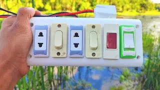 Amazing wiring with multi plug connection || How to make an switch board connection.