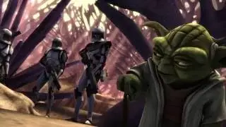 Star Wars The Clone Wars - Thire, Jek, Rys & Yoda vs Droids