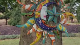 Metal Talavera Sun, Moon And Star Wall Art