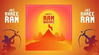LATEST RAM NAVAMI SOCIAL MEDIA POST | CREATE IN ILLUSTRATOR CC 2021