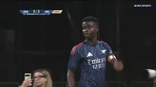 Bukayo Saka vs Ac Milan Sensational Performance Friendly Match 23/7/2025