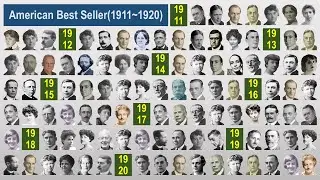 American Best Seller Books from 1911 to 1920. 10 books each year.