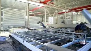 Huahui Company Frame Welding#Structural frame welding  #Temporary Building