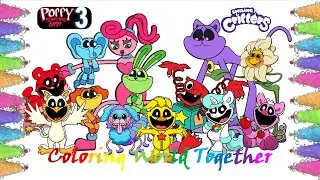 Сoloring Smiling Critters Poppy Playtime 3 | Boxy Boo, Mommy Long Legs | Fantasy Coloring Page