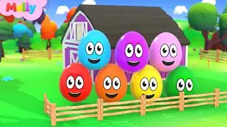 Aprender Colores y N&uacute;meros | Huevos de Colores en la Granja | Canciones Infantiles Melly en Espa&ntilde;ol