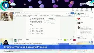 LiveStream from the Hallo app: Grammar Test and Speaking Practice
