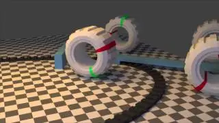 blender 2.67 car wheel drive rig project wip 002