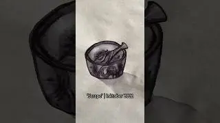 &ldquo;Scrape&rdquo; | Inktober 2022 #artprompt #inkart #mortarandpestle