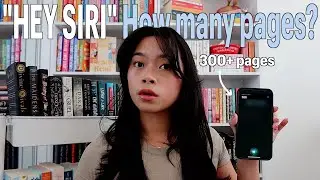 Siri picks how many pages I read 📱📖⭐️ | spoiler free reading vlog