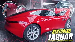 This Jaguar F-Type Looks Unreal After Graphene Coating| Mirror-Finish Detailing  HR26 Garage Gurgaon