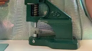 Putting grommets on the Ice Dragon Corswt