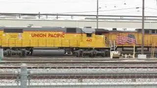 Union Pacific locomotives and DGNO genset units at the Davidson Yard. Ft Worth,Tx  05/18/2025