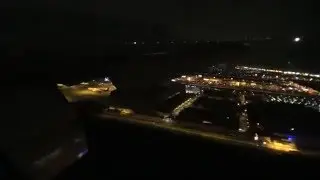 Beautiful night approach in Bangkok Thai Boeing 777-300ER