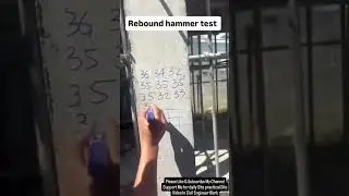 Rebound Hammer Test on RCC Column | Site Par Concrete Strength Kaise Check Kare | Practical Demo