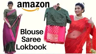 Amazon Designer Blouse & Saree haul | karwachauth saree | Aanchal