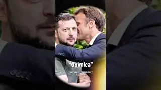 Prolongado abrazo entre Macron y Zelenski. #shrots #francia #ucrania #macron #zelenski