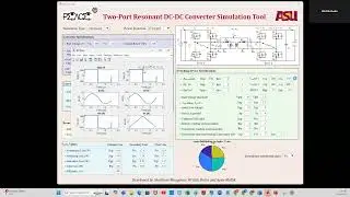 GUI for a bidirectional DC-DC resonant/non-resonant converter modulator optimization