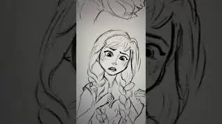 PRINCESS ANA #frozen #art #shorts #subscribe #trendingshorts #disney