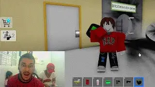 ME TORNEI UM LADRÃO E AINDA ARRUMEI UMA NAMORADA JOGANDO ROBLOX COM MINHA MÃE E IRMÃ BROOKHAVEN!!😭