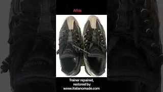 Trainer repaired, restored by www.italianomade.com #trainer #nike #niketrainer #fashion#tiktok