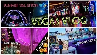 VEGAS VLOG JUNE DAY 3 Part 2 COSMOPOLITAN POOL TOUR &bull; SECRET PIZZA &bull; COACH MO & ERNIE