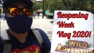 REOPENING OF THE 2020 SEASON AT WILD ADVENTURES! Valdosta, GA | ALMOST BLACKED OUT ON A COASTER!