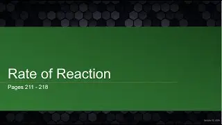 AICE Chemistry | Chapter 9.1: Reaction Kinetics and Collision Theory