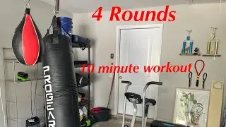 10 Minute Beginner Muay Thai Heavy Bag Workout With BREAKDOWN