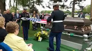 Flag presentation at Dad's funeral