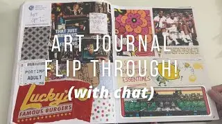 💫 art journal flip through #2! (with chat) ~ kara dj