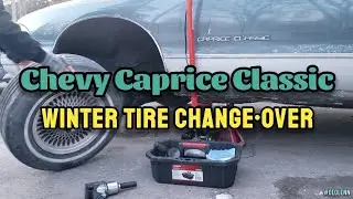 WINTER TIRE CHANGEOVER on a 1992 Chevy Caprice Classic