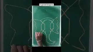 how to draw a lord ganesh with capital letter X #shorts #drawing #art