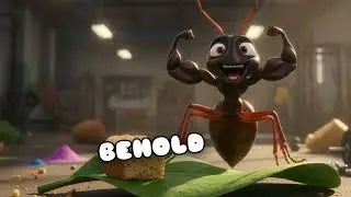 Stronger Than a Human!? Ant Gym Adventure - #antlife #anton #kuttistory #shortstory