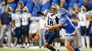 Navy Football Safety Rayuan Lane III, Defensive Coordinator P.J. Volker News Conference (USF Week)