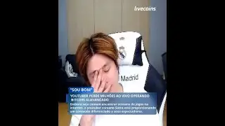 🟢Youtuber perde milh&otilde;es ao vivo operando Bitcoin alavancado 🟢
