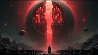 Cathedral Moon 🌙2-Hour Cosmic Horror Ambience | Fractured Stained-Glass Void | Mechanical Soundscape
