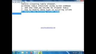 DDL and DML Commands
