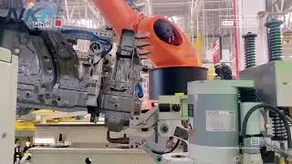 🦾🦾Robotic production line of automotive parts by KUKA robots.👏👏