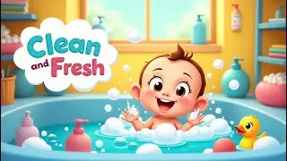 Clean and Fresh | Bath Time Song for Kids | Fun Learning with Bubbles & Hygiene | Kids Songs