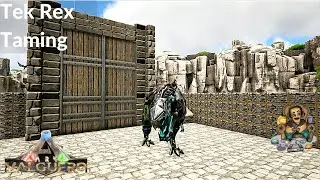 ARK Valguero Ep17 - Building A Breeding Pen And Taming A Tek Rex For XP