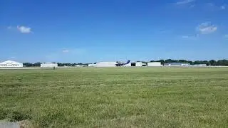 FAA Flight Check King Air landing at Springfield, IL  2017