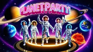 Planet Party Adventure: Learn About Planets | Fun Kids Cartoon song Video 2025 #song #music #tune