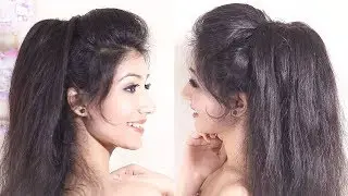 Amazing VOLUMIZED Ponytail Hairstyle | Easy Prom Ponytail Hairstyle | Messy Ponytail