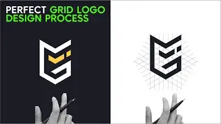 Creative Grid Logo Design Idea | Modern MJ Monogram Logo in Adobe Illustrator Tutorial For Beginners