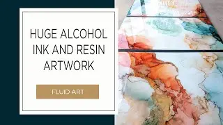 Huge resin alcohol ink artwork #shorts