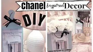 GLAM CHANEL INSPIRED HOME DECOR | DIY INEXPENSIVE GLAM HOME DECOR | CHELLESGLAMHOME