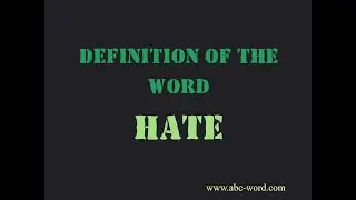 Definition of the word 
