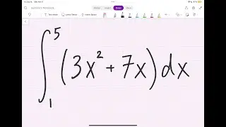 Вычислите интеграл от 1 до 5 от (3x^2+7x)dx.